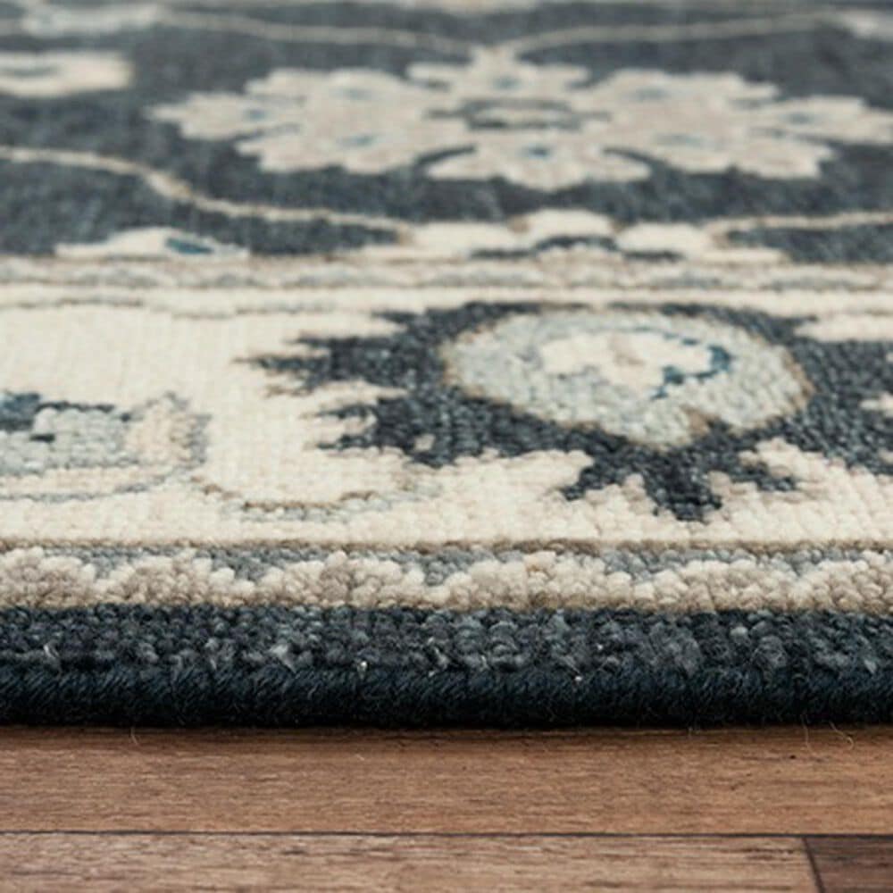 RIZZY Ashton 6&#39; x 9&#39; Charcoal and Ivory Area Rug, , large