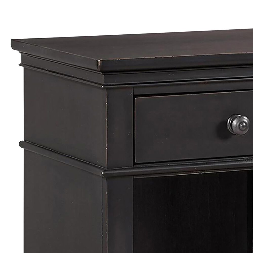 Riva Ridge Oxford 1-Drawer Nightstand in Black, , large
