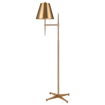Stein World Otus 65" High 1-Light Floor Lamp in Aged Brass, , large