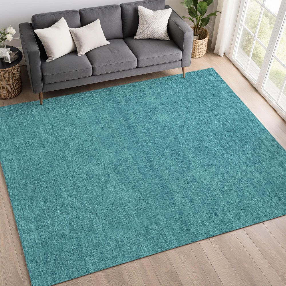 Dalyn Rug Company Soft Essentials Turquoise 8' x 10' Area Rug, , large