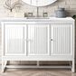 James Martin Vanities Athens 48" Single Bathroom Vanity in Glossy White with 3 cm Arctic Fall Solid Surface Top and Rectangular Sink, , large