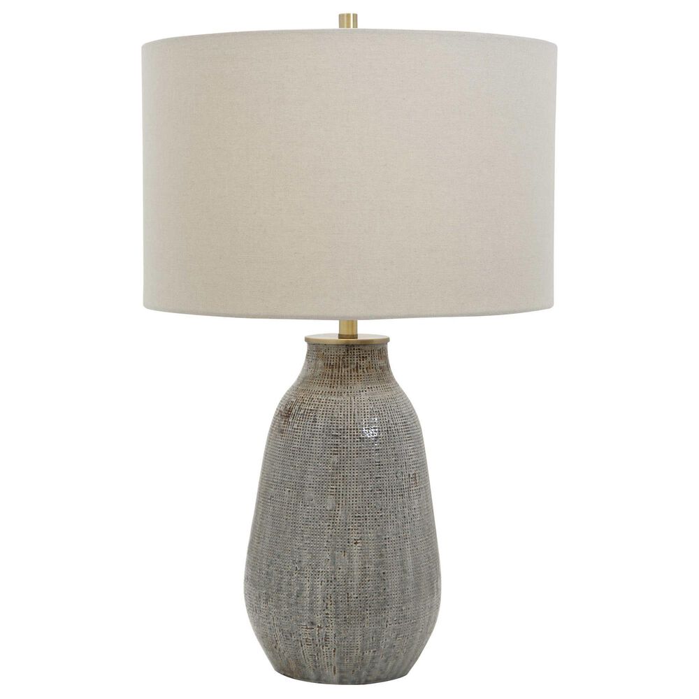 Uttermost Monacan Table Lamp in Neutral Gray, Taupe and Rust Brown, , large