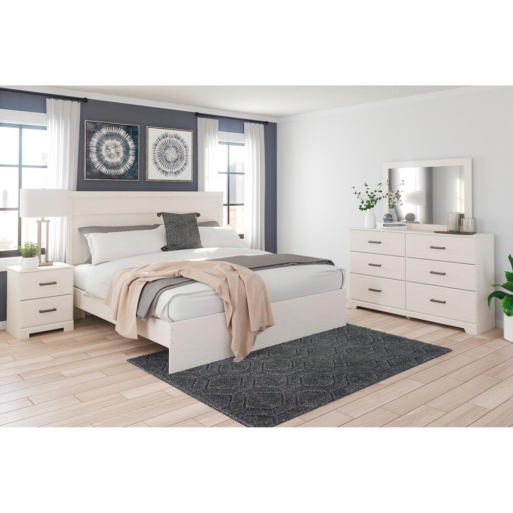 Signature Design by Ashley Stelsie 3 Piece King Bedroom Set in White, , large