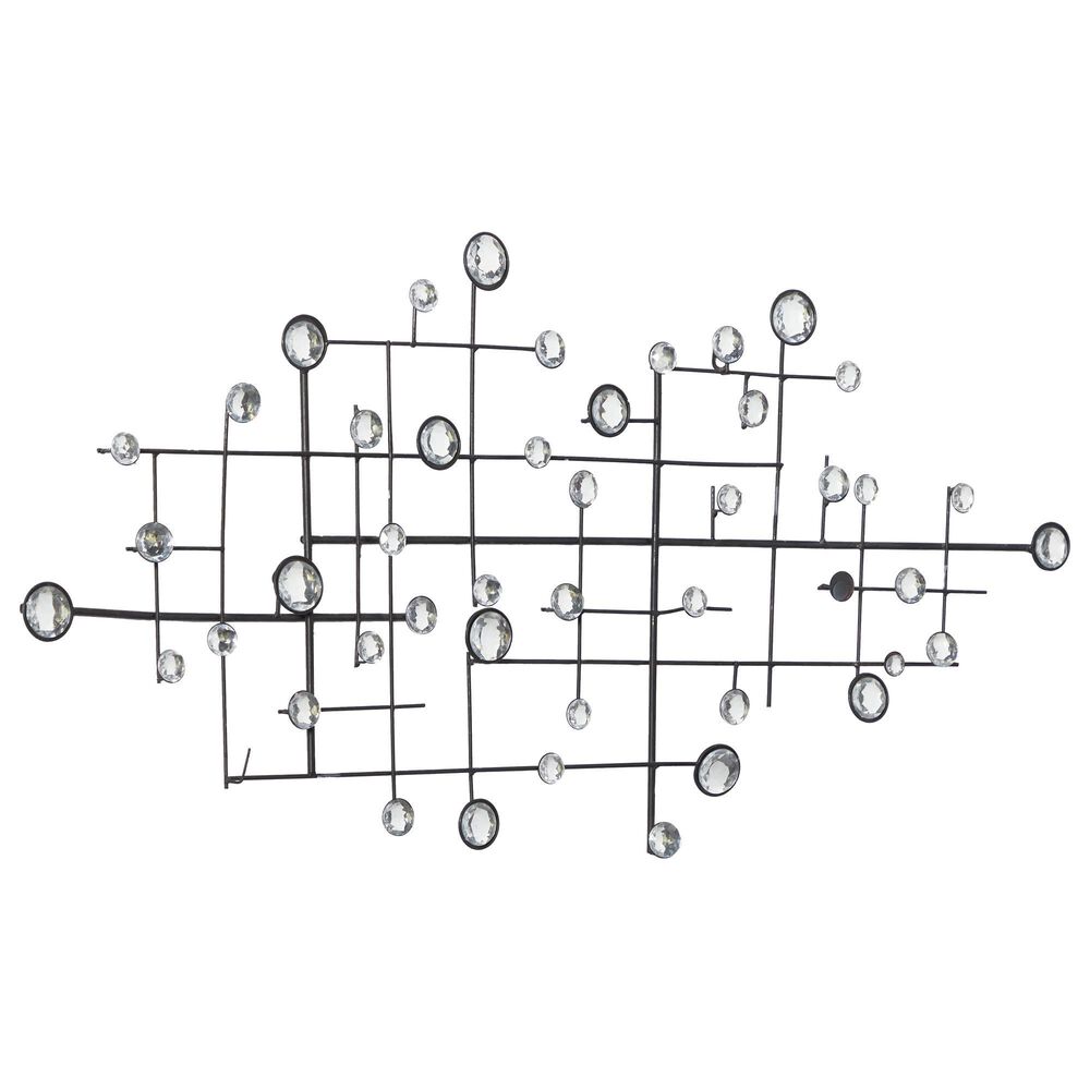 Maple and Jade 20&quot; x 42&quot; Glam Abstract Wall Decor in Matte Taupe and Silver, , large