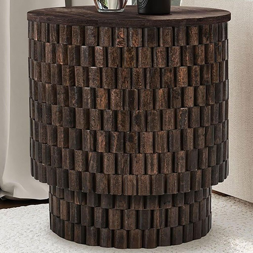 Classic Home Norwood End Table in Brown, , large
