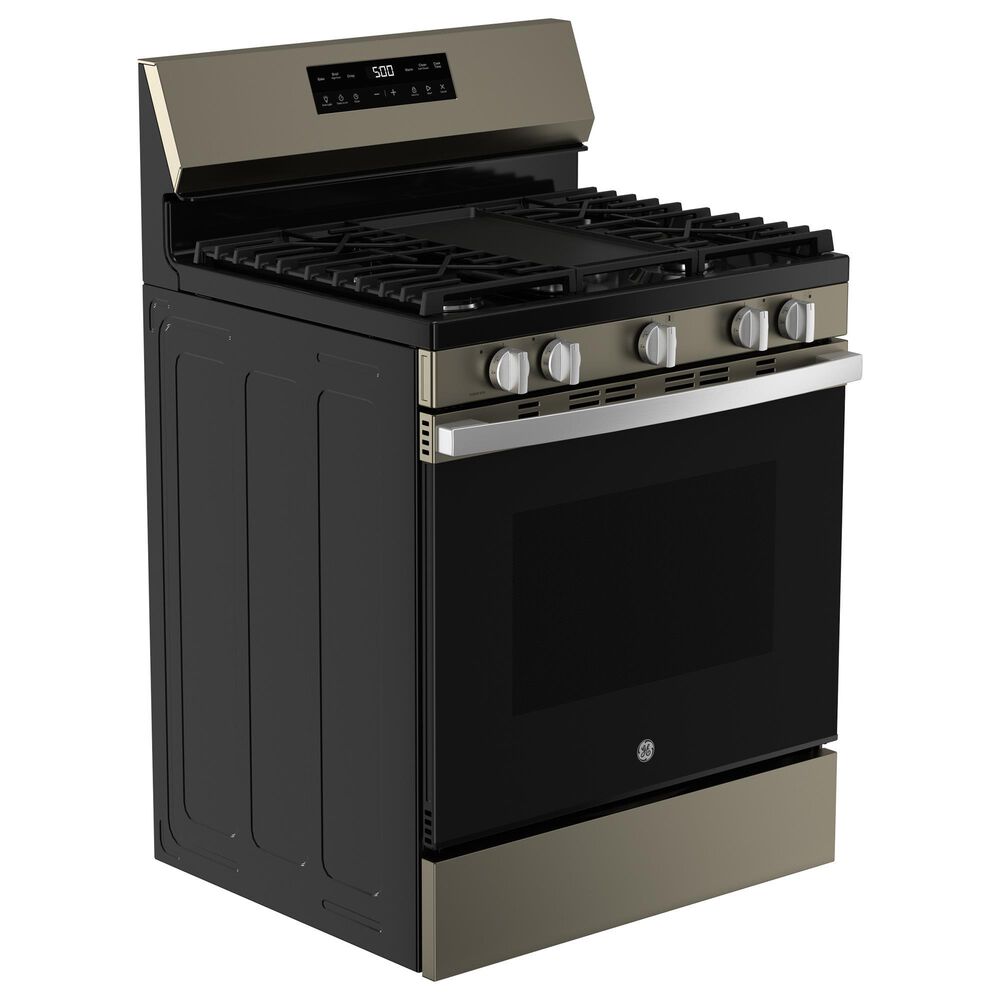 GE Appliances 30" Freestanding Gas Range with 5 Burners in Slate, , large