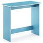HOMLUX Modern Computer Desk in Light Blue and White, , large