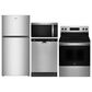 Whirlpool 4-Piece Kitchen Package with 19.3 Cu. Ft. Refrigerator and 5.3 Cu. Ft. Freestanding Electric Range in Fingerprint Resistant Stainless Steel, , large