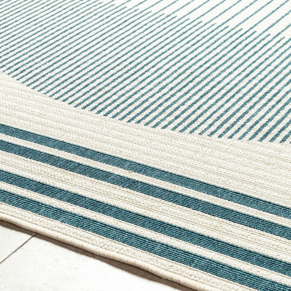 Surya Alfresco 7&#39;3&quot; Square Light Silver, Beige, Charcoal and Nickel Indoor/Outdoor Area Rug, , large