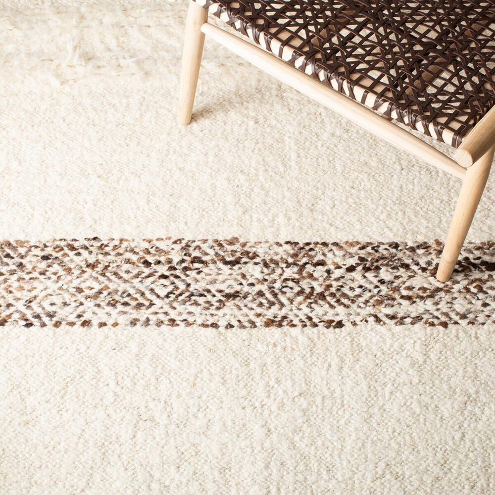 Safavieh Natura NAT321A 6&#39; x 9&#39; Ivory and Brown Area Rug, , large