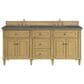 James Martin Vanities Lorelai 72" Double Vanity in Light Natural Oak with 3 cm Parisien Bleu Quartz Top, , large