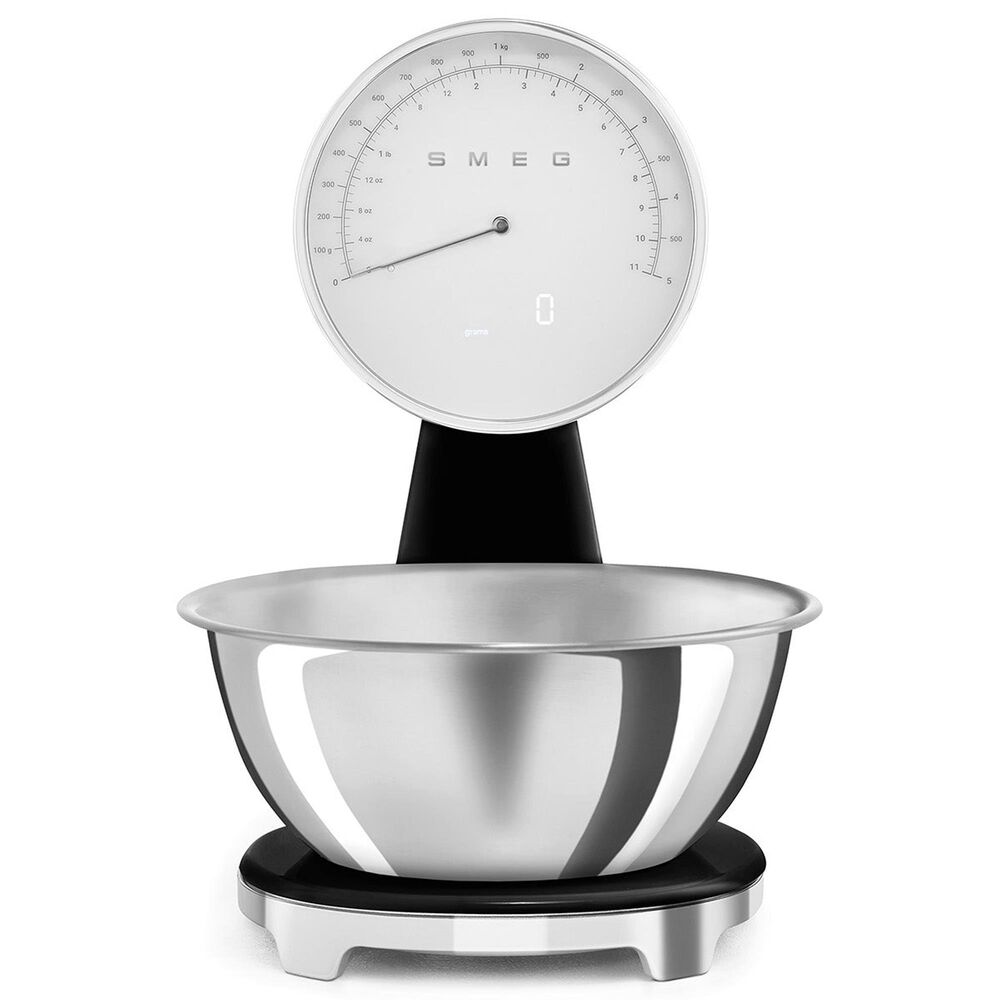 SMEG 50&#39;s Retro Style Kitchen Scale in Black and Chrome, , large