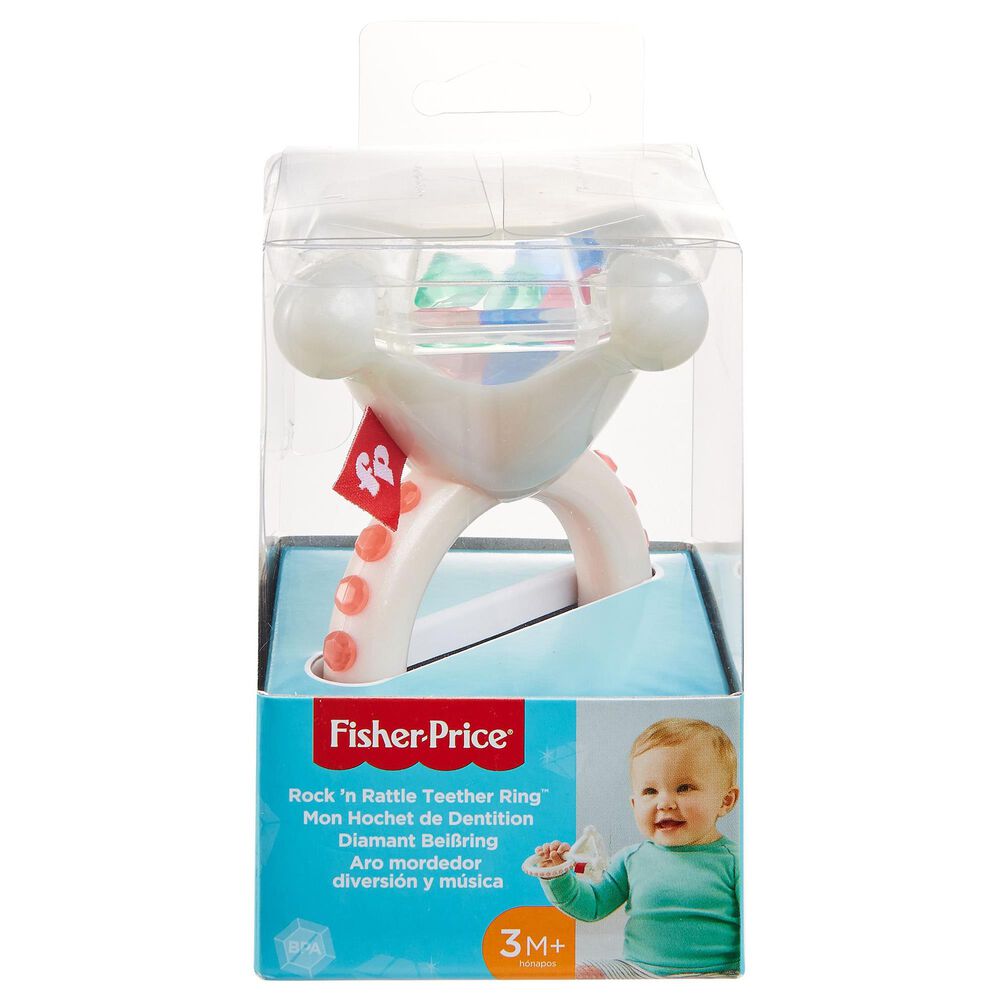 Fisher-Price Rock N Rattle Teether Ring, , large