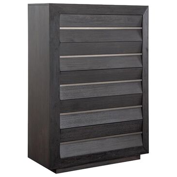 Nicolette Home Wentworth Village 5 Drawer Chest in Oxford Black, , large