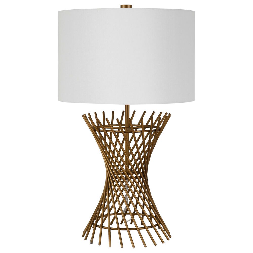 Hudson and Canal Lina Table Lamp in Antique Brass, , large