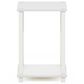 HOMLUX Simplistic 1-Tier End Table in White, , large