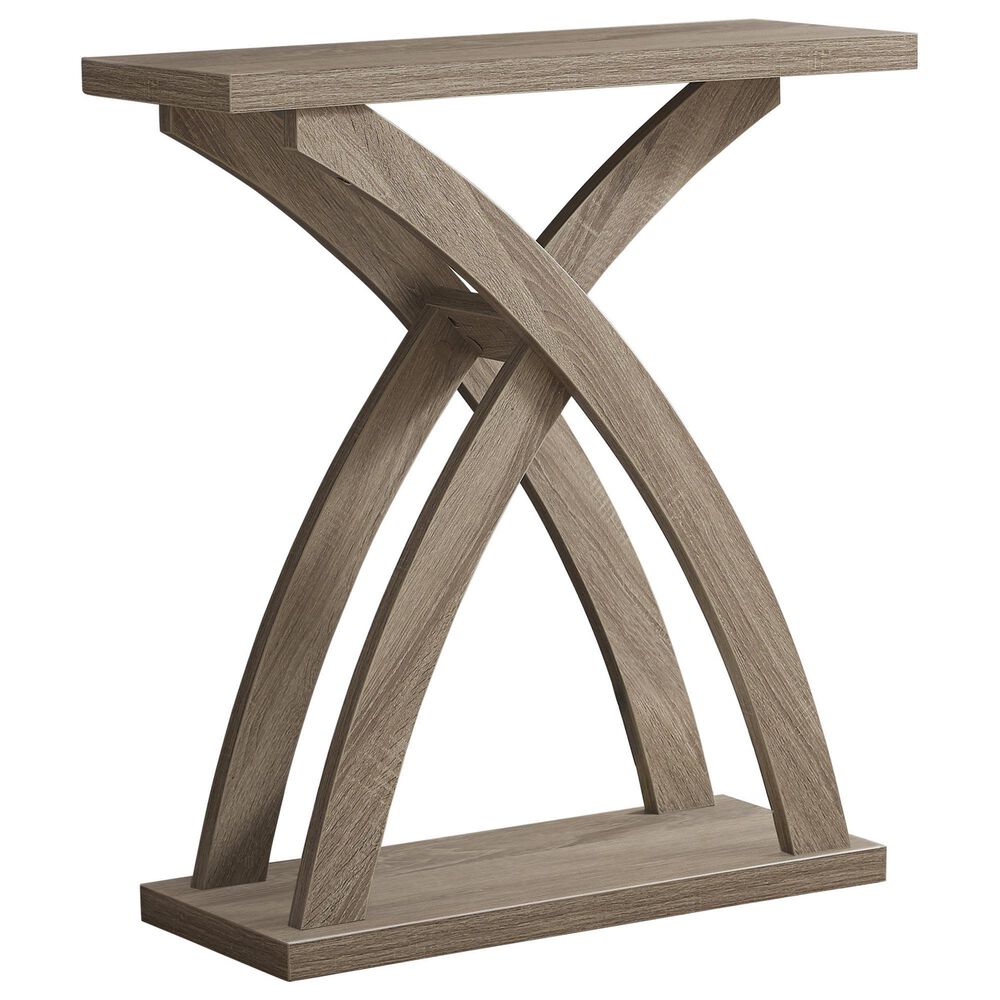 Monarch Specialties 32" Console Table in Dark Taupe, , large
