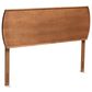 Baxton Studio Laurien King Panel Headboard in Ash Walnut, , large