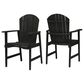 Hearth and Haven Outdoor Adirondack Dining Chair in Dark Grey (Set of 2), , large