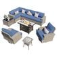 HOMLUX 10-Piece Modular Patio Conversation Set in Denim Blue, , large