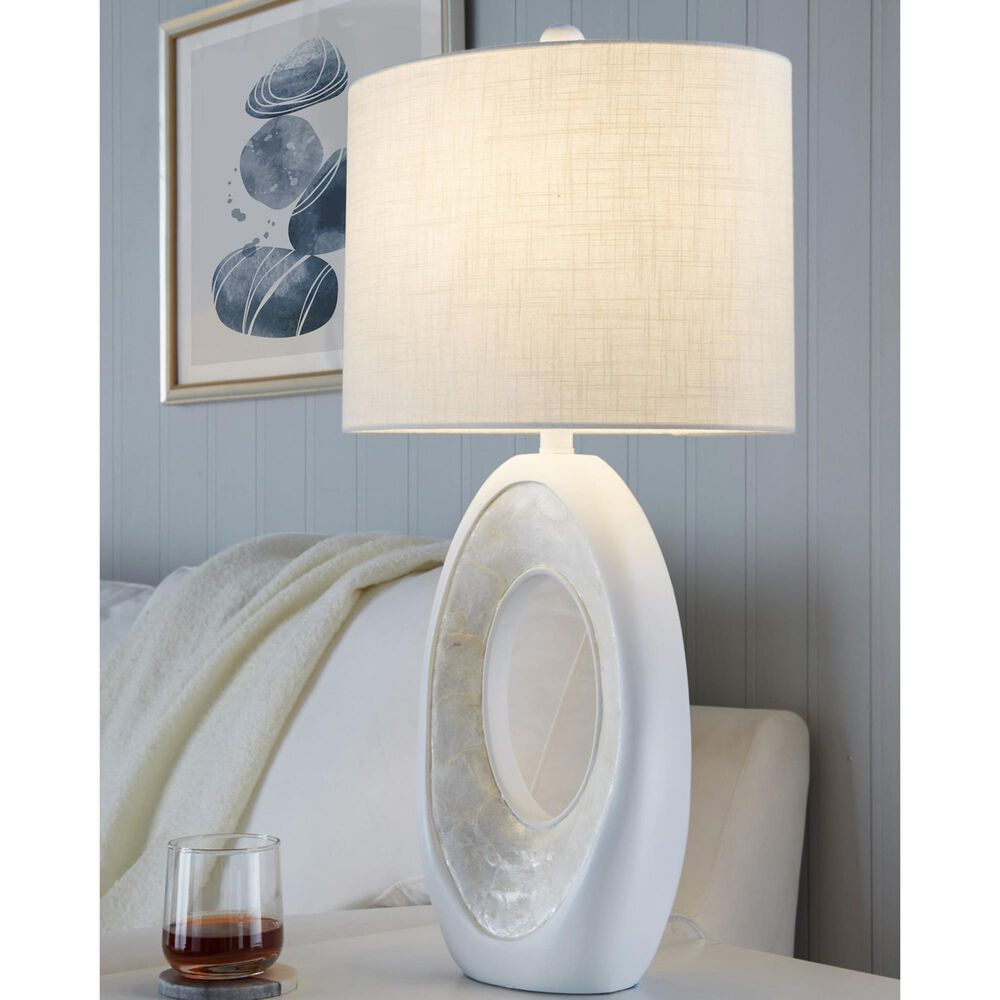 LumiSource Pearl Table Lamp in Matte White (Set of 2), , large
