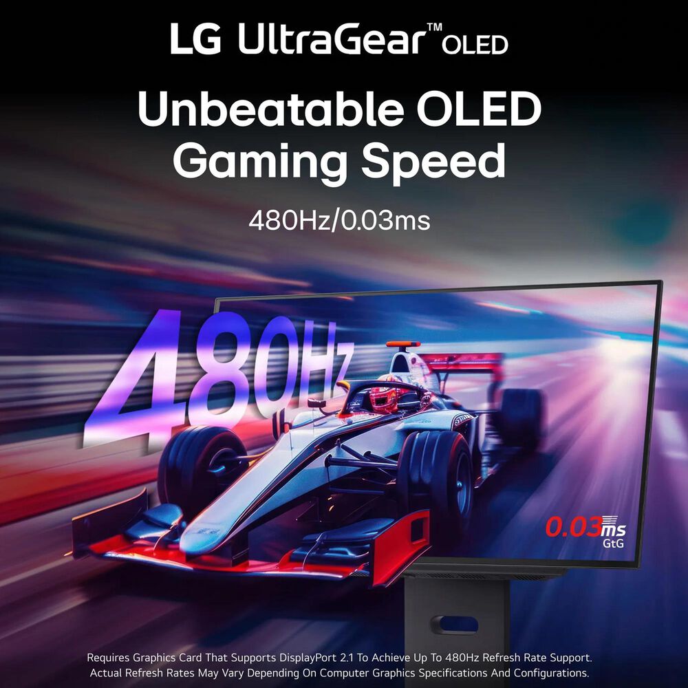 LG 27&#39;&#39; UltraGear OLED QHD Display Gaming Monitor in Black, , large