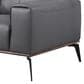 37B Pietro Stationary Leather Loveseat in Gray, , large