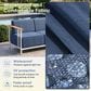 Sunwell Garden 3-Seater Patio Sofa in Blue, , large