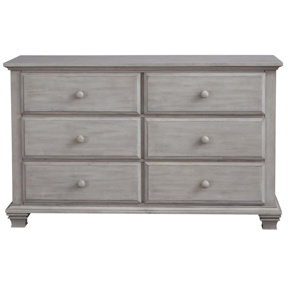 Oxford Baby Kenilworth 6 Drawer Dresser in Stone Wash, , large