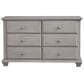 Oxford Baby Kenilworth 6 Drawer Dresser in Stone Wash, , large