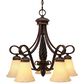 Golden Lighting Torbellino 5-Light Nook Chandelier in Cordoban Bronze, , large