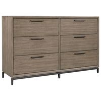 Riva Ridge Trellis 6 Drawer Dresser in Desert Brown