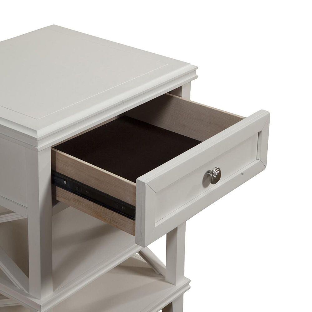 Alpine Furniture Potter Nightstand in White Nebraska Furniture Mart