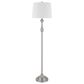 Cal Lighting Collins Metal Floor Lamp in Brushed Steel, , large