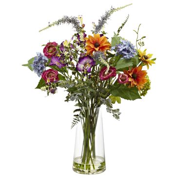 Nearly Natural Inc Spring Garden Floral with Vase, , large