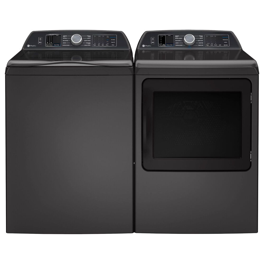 GE Profile 5.3 Cu. Ft. Top Load Washer with Agitator in Diamond Gray, , large