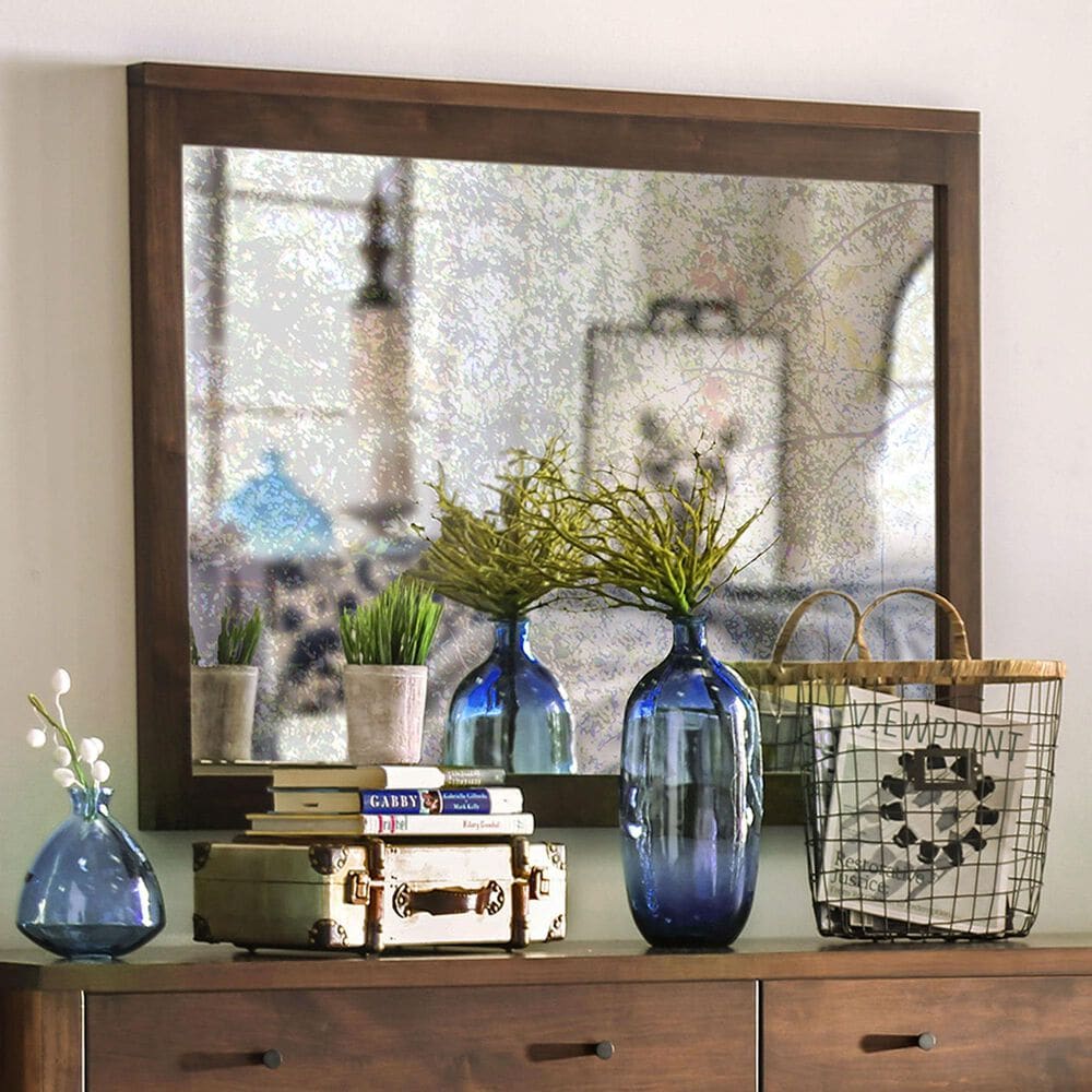 Furniture of America Bowers Mirror in Espresso, , large
