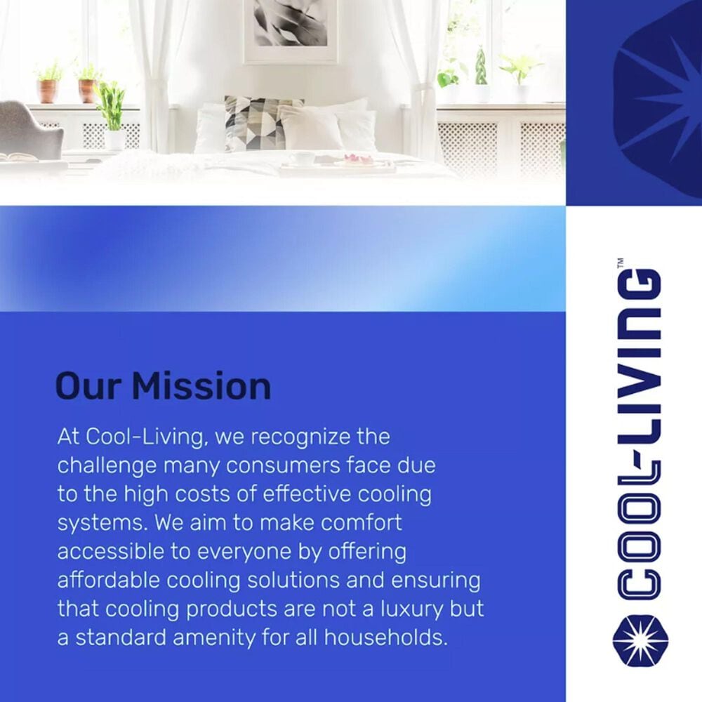 Cool-Living 16" 3-Speed Oscillating Pedestal Fan with Adjustable Height &amp; Tilt in Black, , large