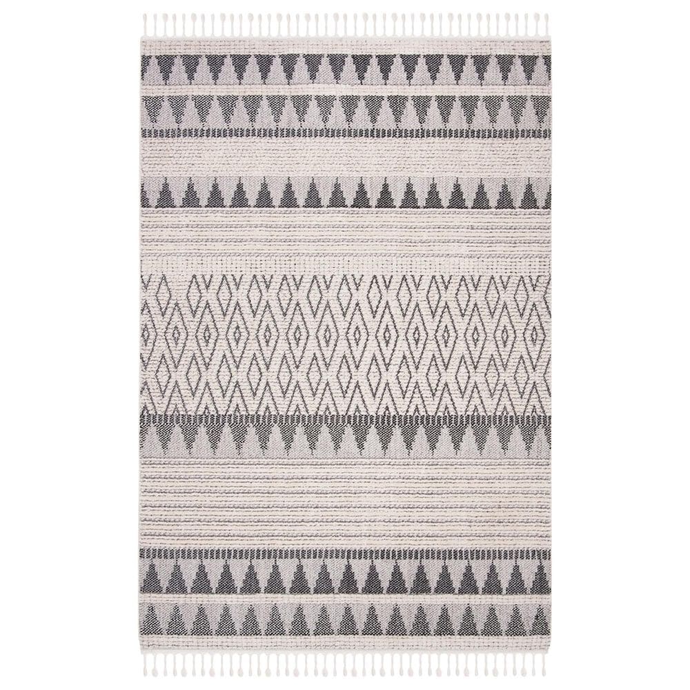Safavieh Marrakesh MRK519B 8" x 10" Ivory and Blue Area Rug, , large