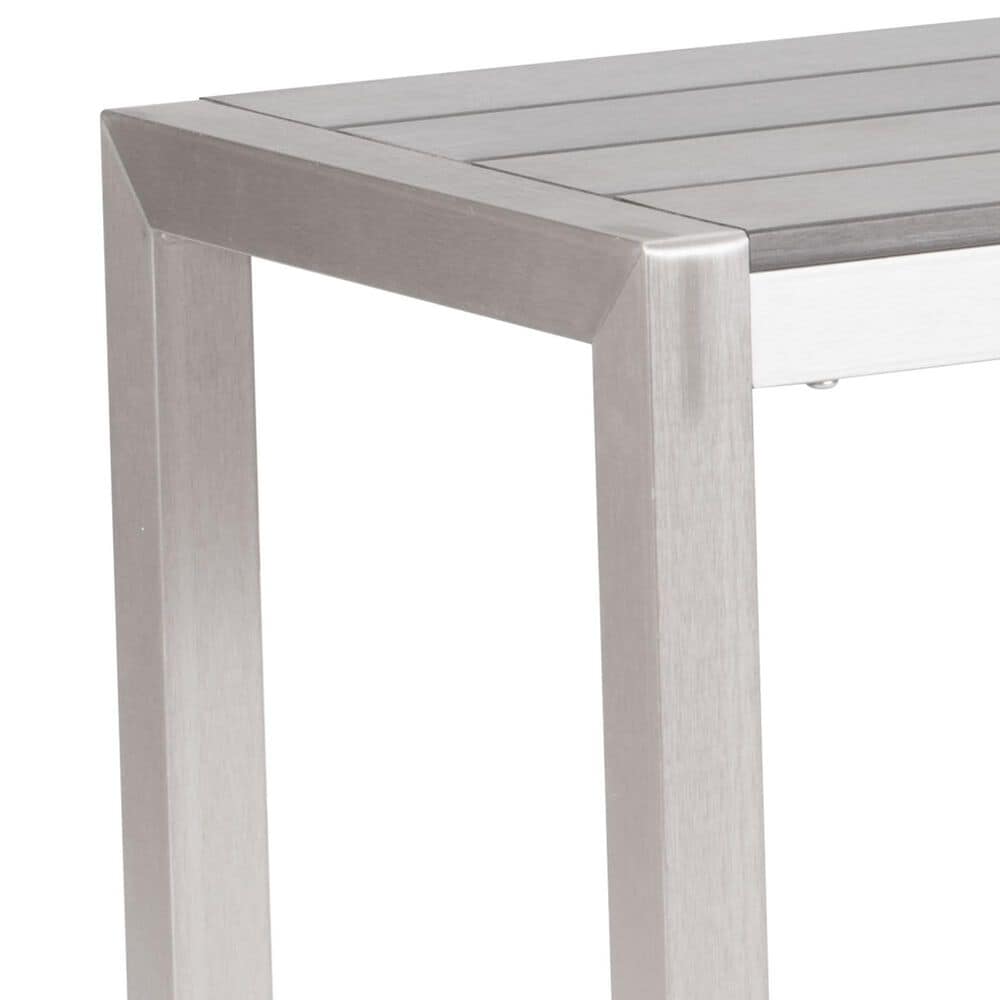 Zuo Modern Metropolitan Bench in Silver/Gray, , large