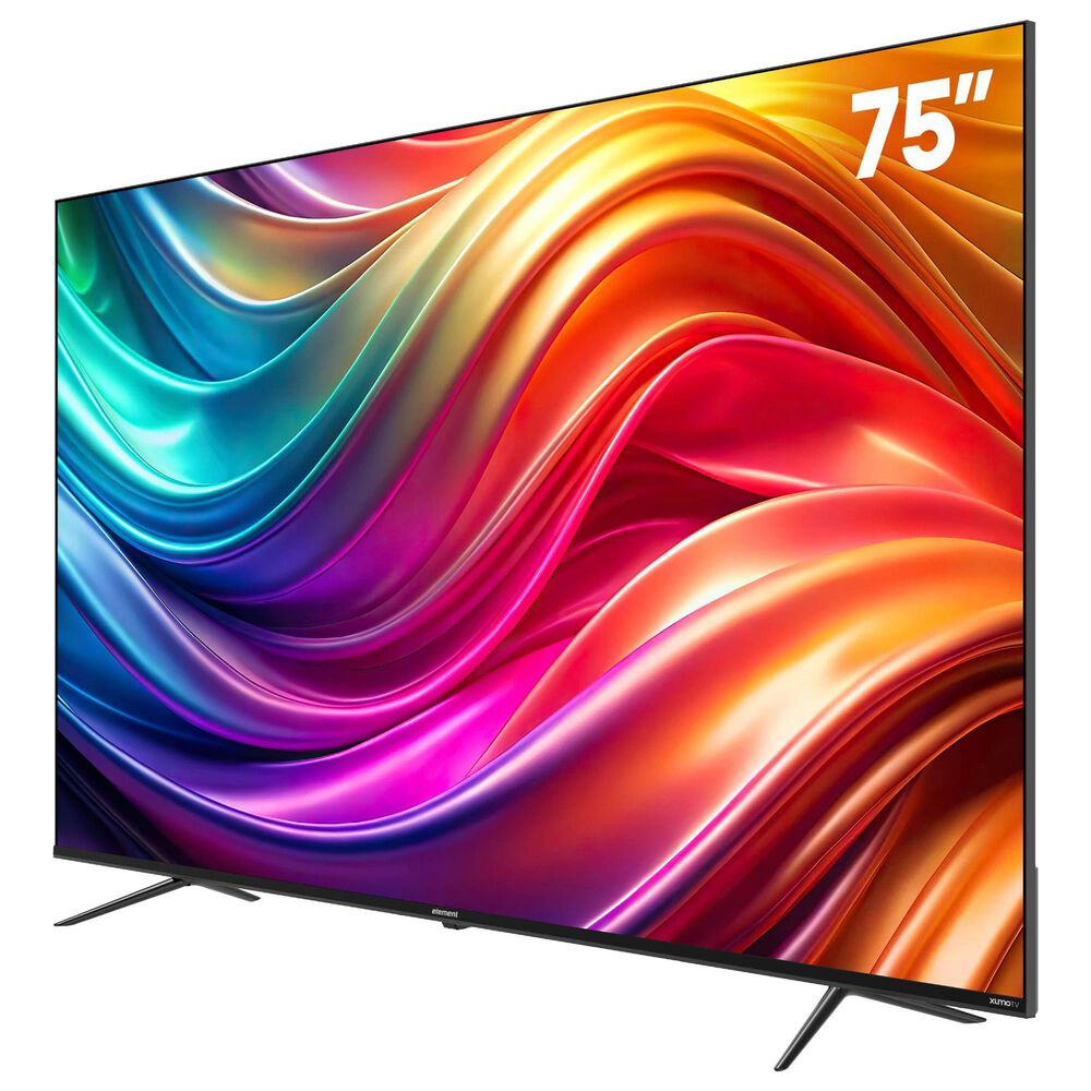 Element 75" Class QLED 4K UHD - Smart Xumo TV with 2.1 Channel Soundbar System in Black, , large