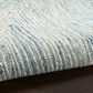 Nourison Pure Angles Ivory and Blue 3"9" x 5"9" Area Rug, , large