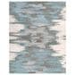 Surya Montclair 9" x 12" Teal, Sage, Light Beige, Charcoal, Blue and Light Gray Area Rug, , large