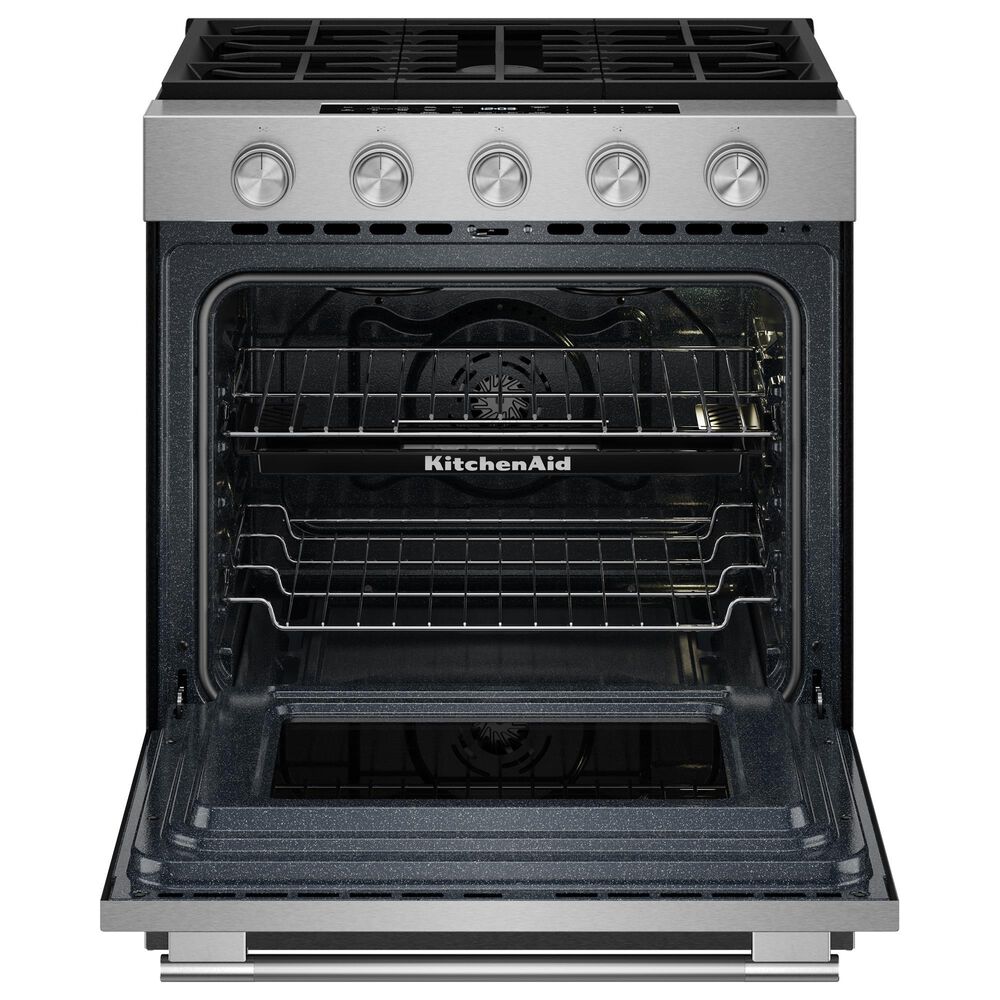 KitchenAid 5 Cu. Ft. Smart Slide-in Gas Range in Fingerprint Resistant Stainless Steel, , large