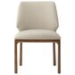 Theodore Alexander Kesden Dining Side Chair with Humus Leather and Pyramid Brown, , large
