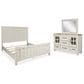 Ashley Shaybrock 3-Piece Queen Bedroom Set in Antique White and Brown, , large
