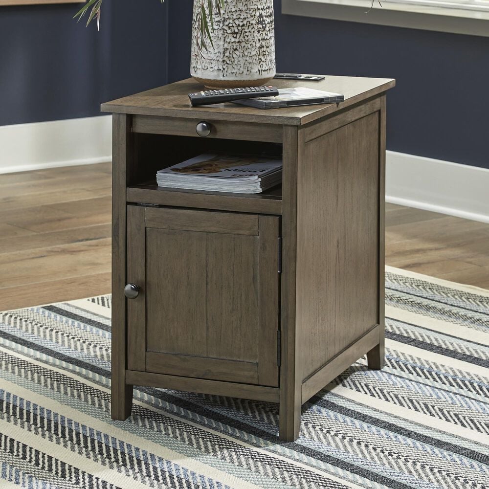 Ashley Treytown Chairside End Table in Grayish Brown, , large