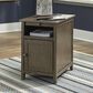 Ashley Treytown Chairside End Table in Grayish Brown, , large