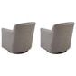 Ashley Bradney Swivel Accent Chair in Fossil (Set of 2), , large