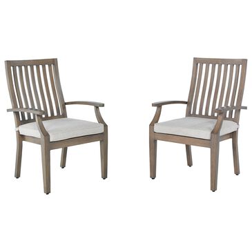 Ashley Rainier Ranch Arm Chair in Brown (Set of 2), , large